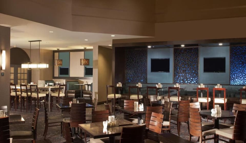Settle into comfortable seating for casual bites and easy evenings.
