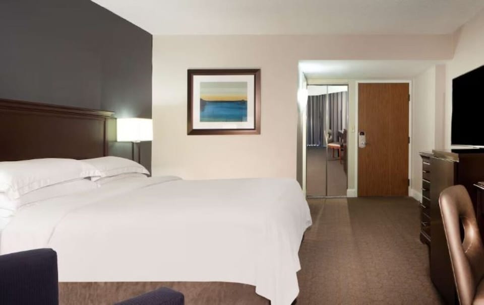 Bedroom. Interior and views may vary based on location and availability