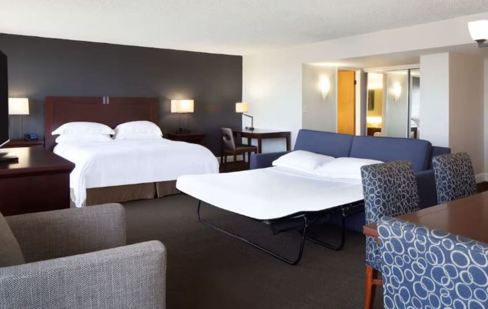 Settle in with extra sleeping space for friends and family.