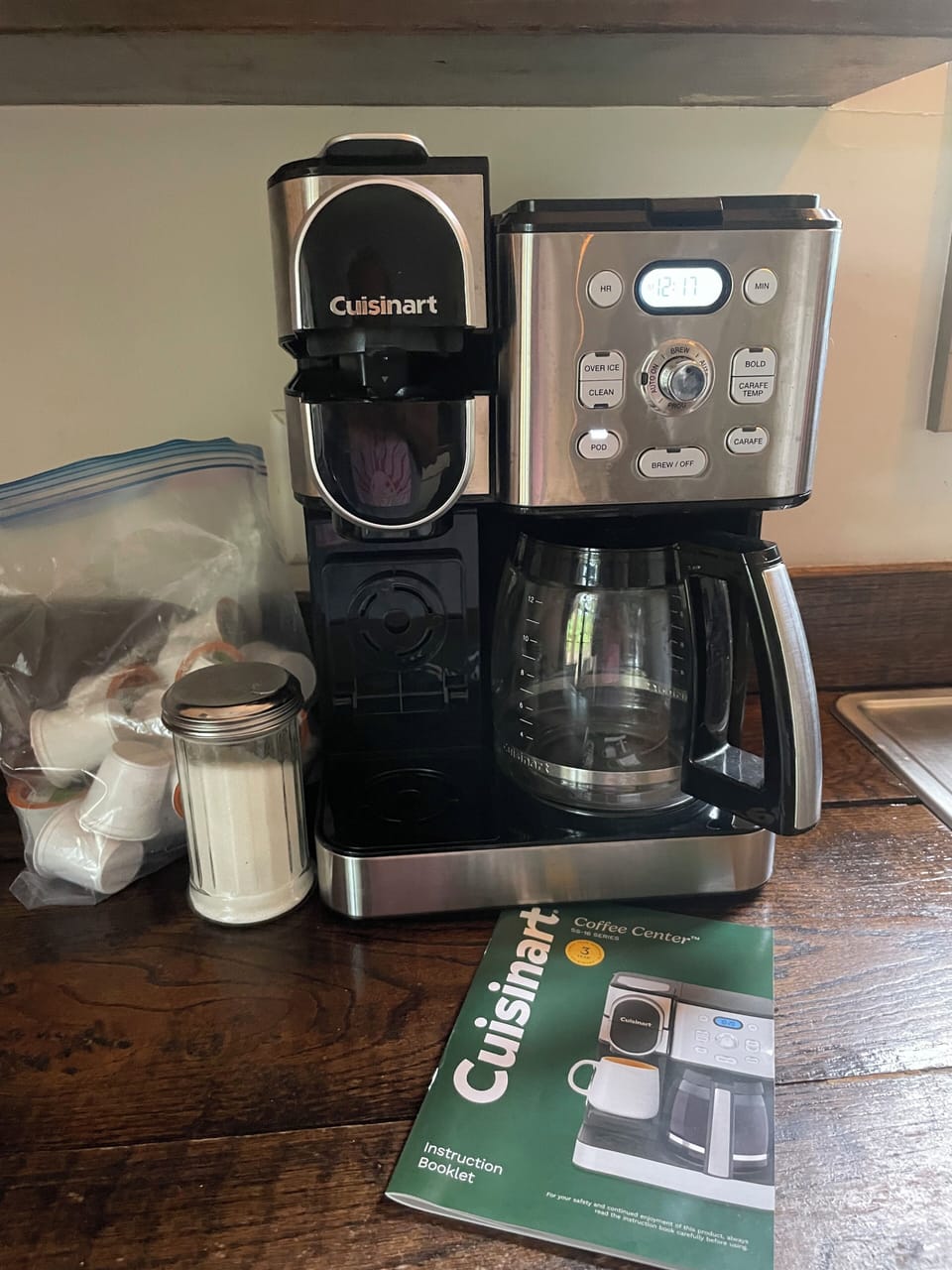 Coffee pot with pods 