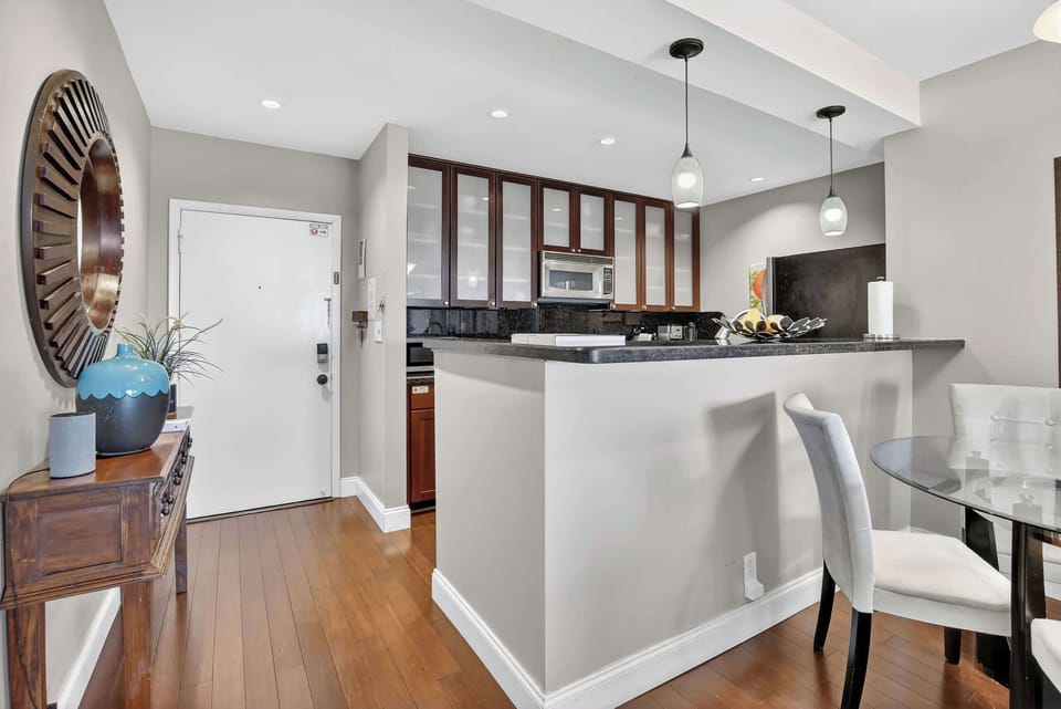 Dining and kitchen area