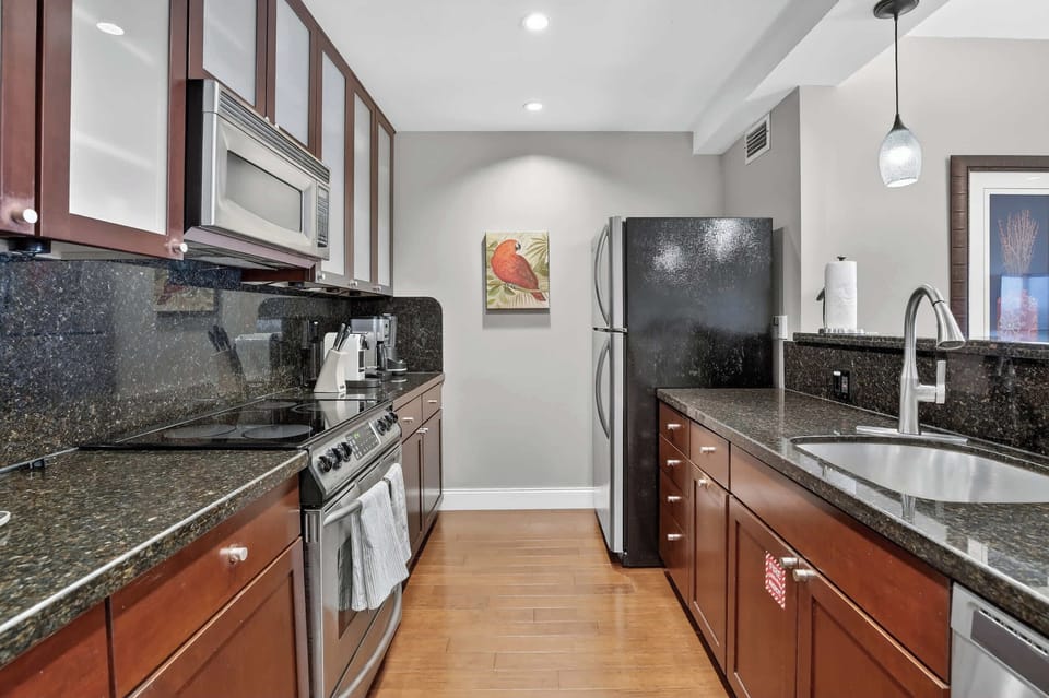 Whip up your favorite meals in the full kitchen