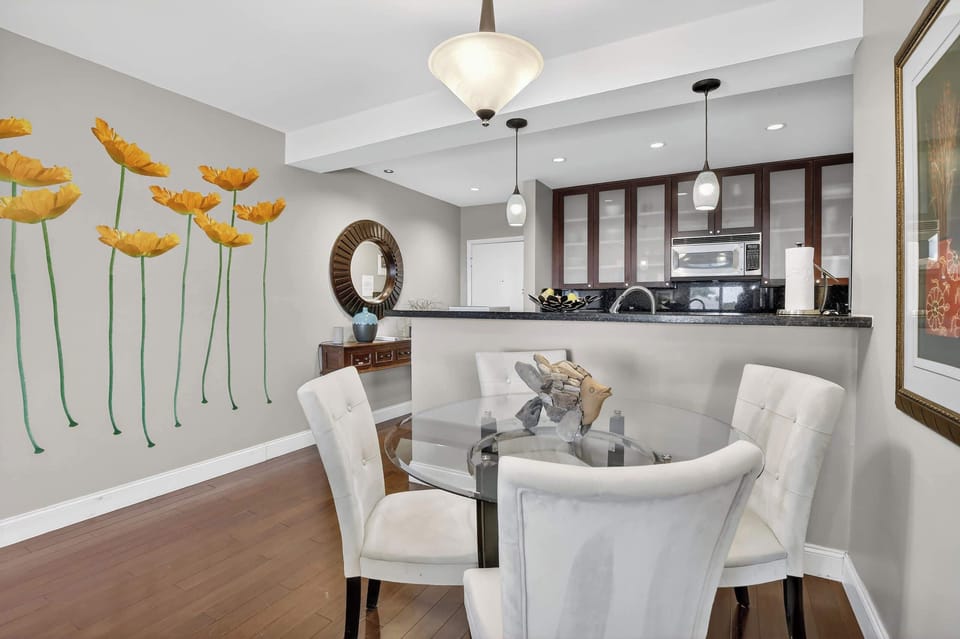 Dining table with seating for 4