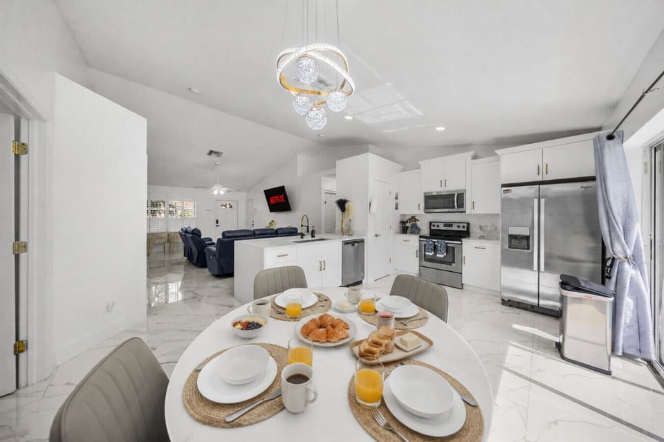 Bright kitchen for easy family meals.