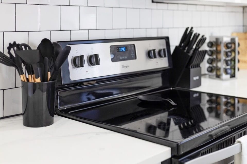 Stove included for convenient cooking.