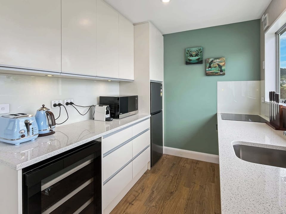 Contemporary kitchen with quality appliances