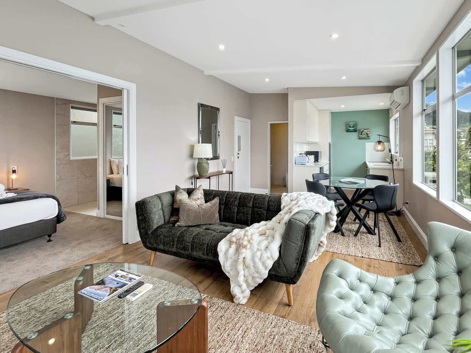 Contemporary lounge with comfortable seating
