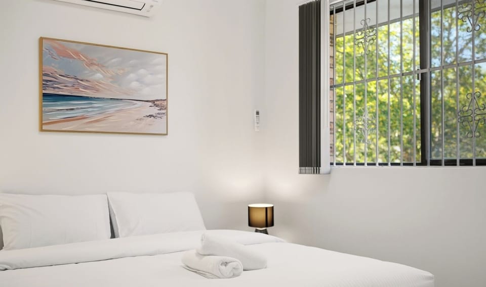 Cozy bedroom prepared for a restful stay