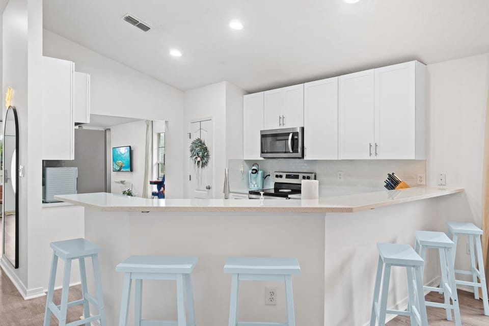Open Concept Kitchen - Bar Seating