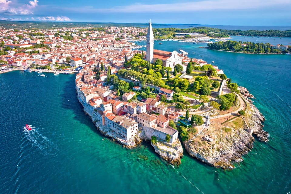 Aerial view of Rovinj