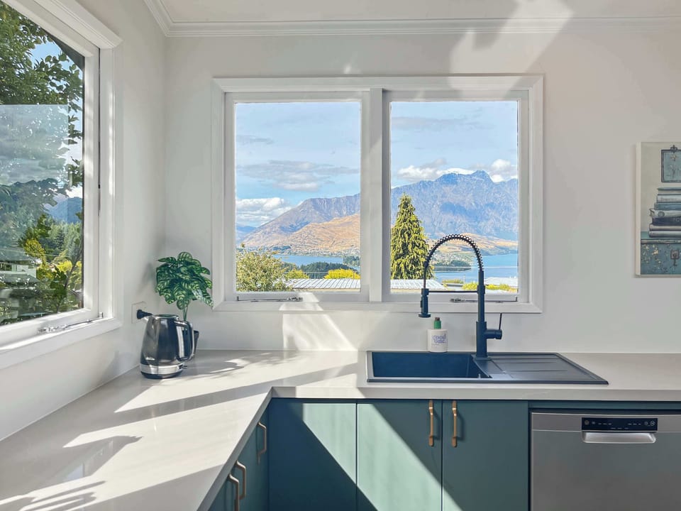 Modern kitchen with stunning views and everything you need for a comfortable stay
