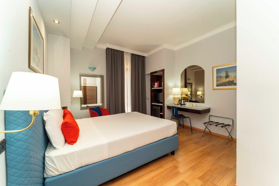 Egyptian cotton sheets, premium bedding, down comforters, minibar