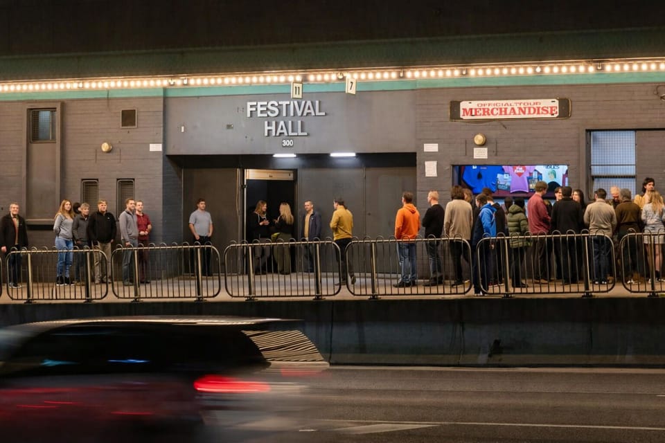 Festival Hall — live music venue just a 7-minute walk away