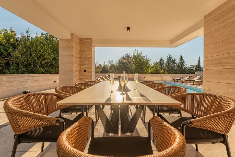 Luxury Villa, Partial Sea View | Terrace/patio