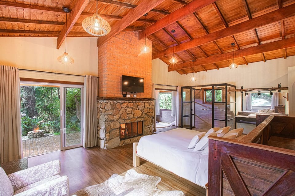 Chale (Refugio 1) | Minibar, blackout drapes, soundproofing, bed sheets