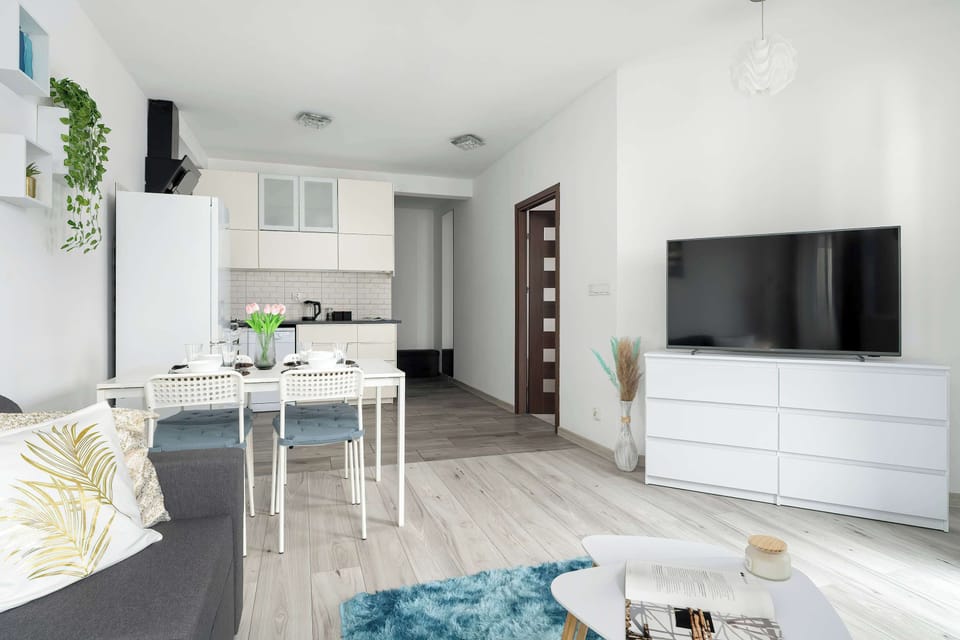 The elegant living room perfect for both relaxation and entertainment.