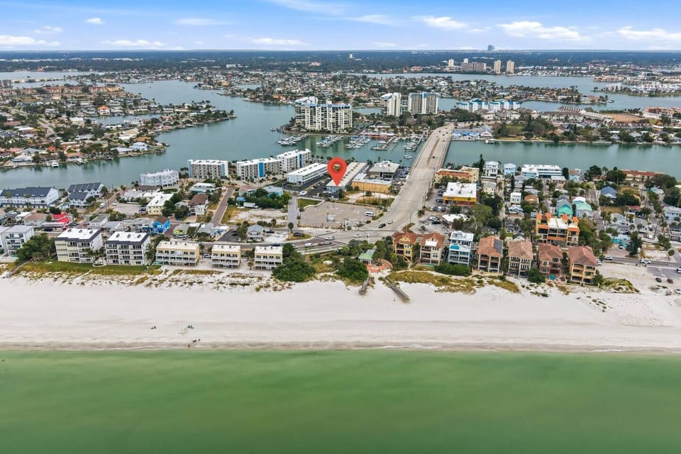 Aerial of the beach and surrounding area
