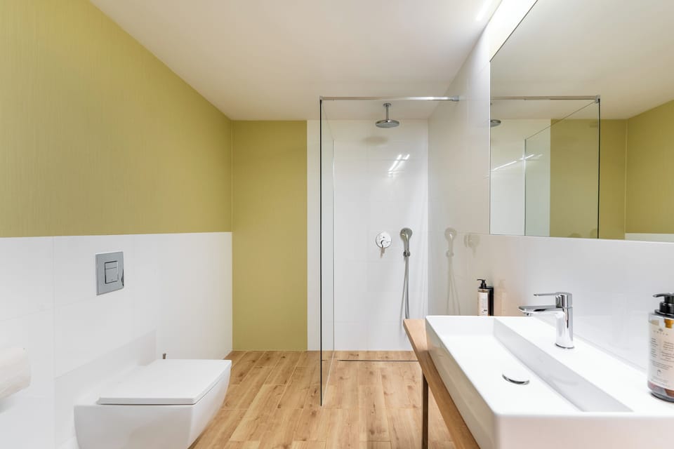 Executive Double Room | Bathroom | Shower, hair dryer, towels, soap