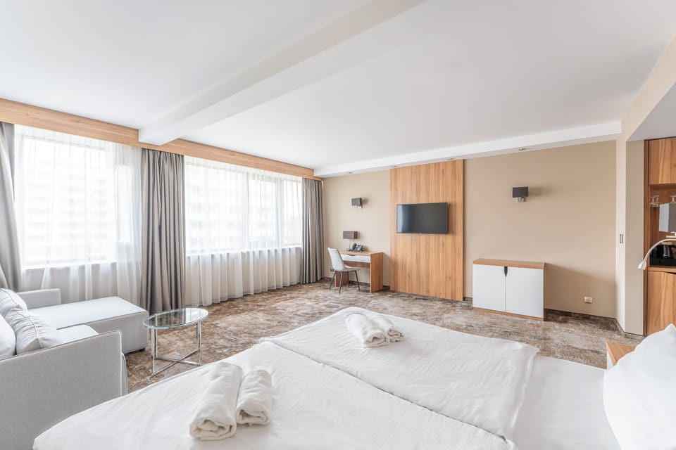 Executive Double Room | Desk, laptop workspace, cribs/infant beds, free WiFi