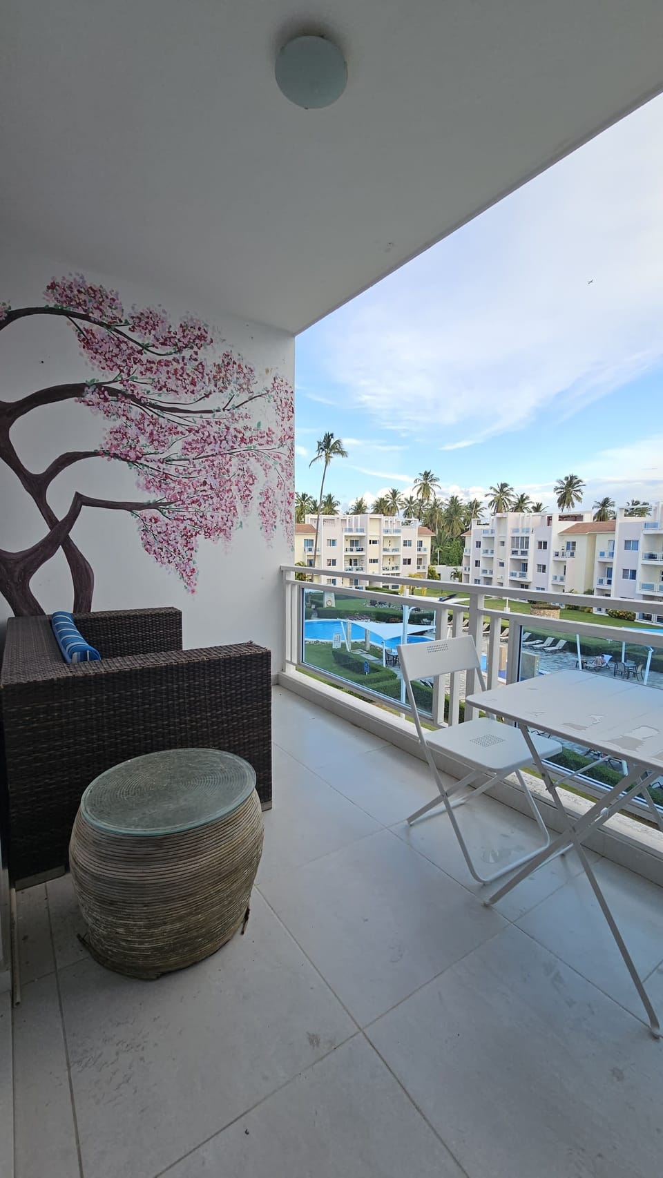 Balcony from the living room 