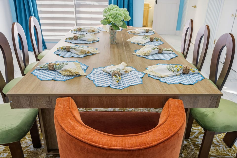 Gather around, share laughs, and enjoy delicious bites in a bright, inviting space designed for memorable meals with friends and family.