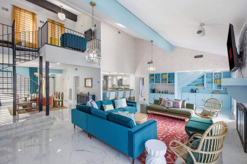 Comfy seating, warm ambiance, and a welcoming atmosphere make this living room ideal for creating unforgettable moments with friends and family. (PLEASE DO NOT USE THE FIREPLACE - NOT FOR GUEST USE)