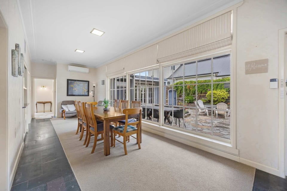 Light filled dining area