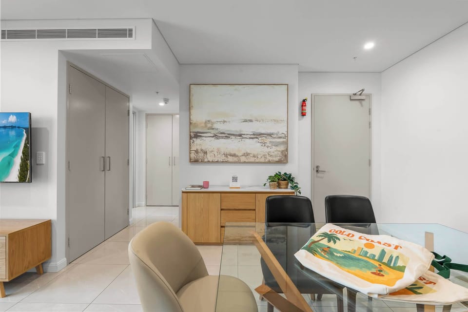 Open-plan dining and living space with coastal-inspired styling and thoughtful finishing touches throughout.