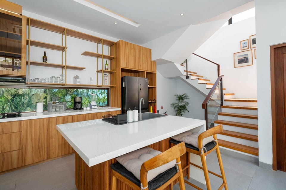 Basic Villa | Private kitchen | Fridge, microwave, stovetop, dishwasher