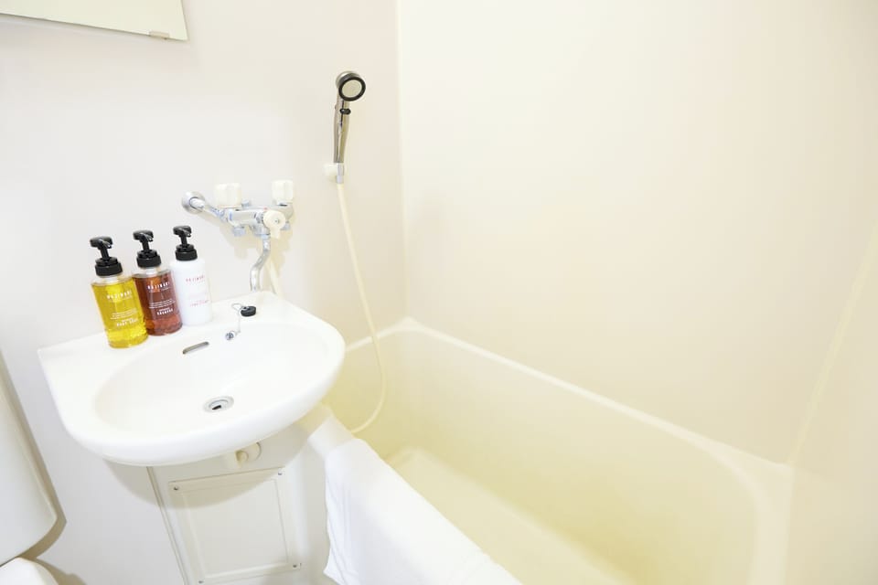 Double Room | Bathroom | Combined shower/tub, free toiletries, hair dryer, towels