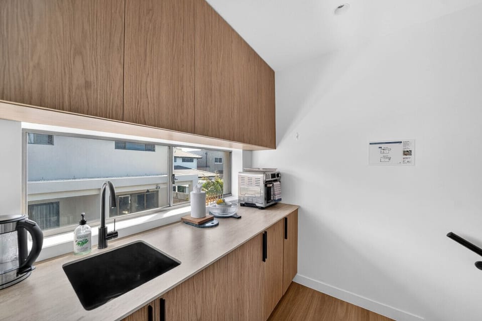 Modern kitchenette with basic amenities