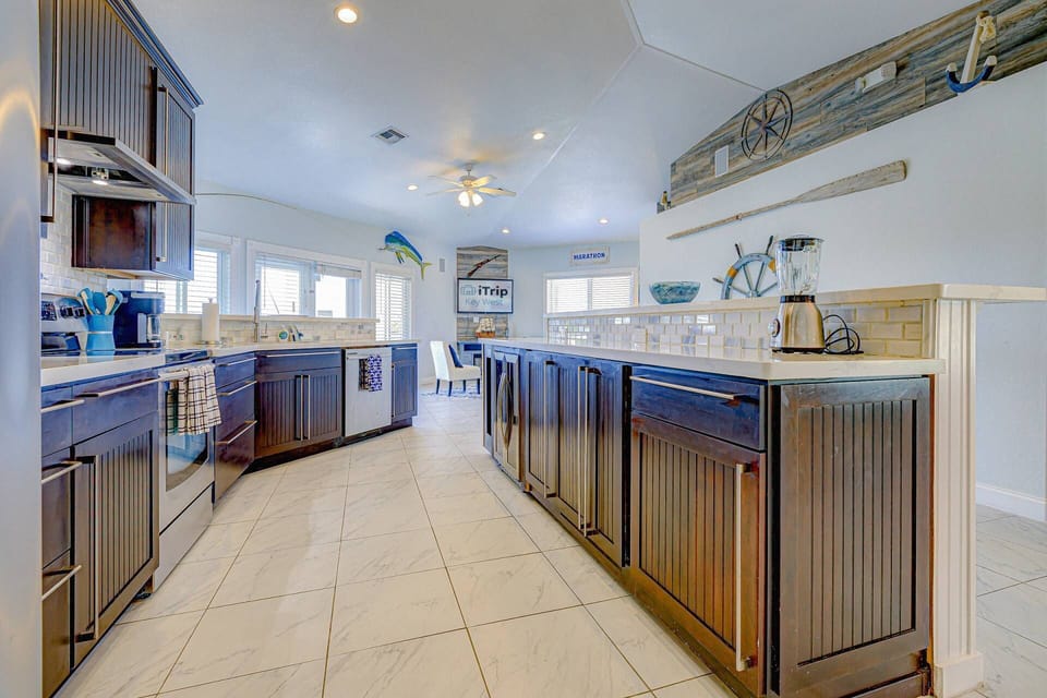The updated, spacious kitchen is ready to bring out your inner chef during your stay.