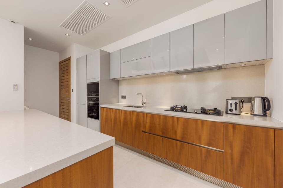 Design Villa, 3 Bedrooms, Private Pool, Pool View | Private kitchen | Electric kettle, dining tables