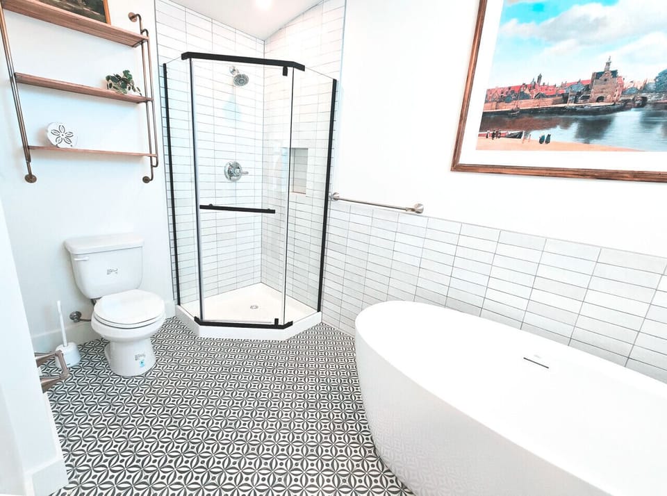 Bathroom with Shower and Soaking Tub