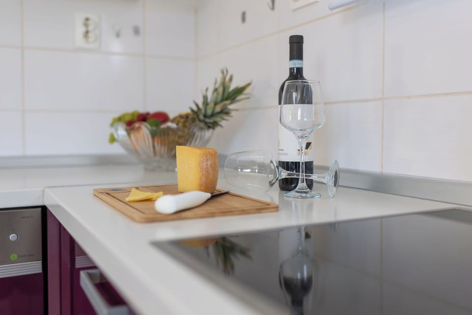 Apartment (A1) | Private kitchen | Fridge, oven, stovetop, dishwasher