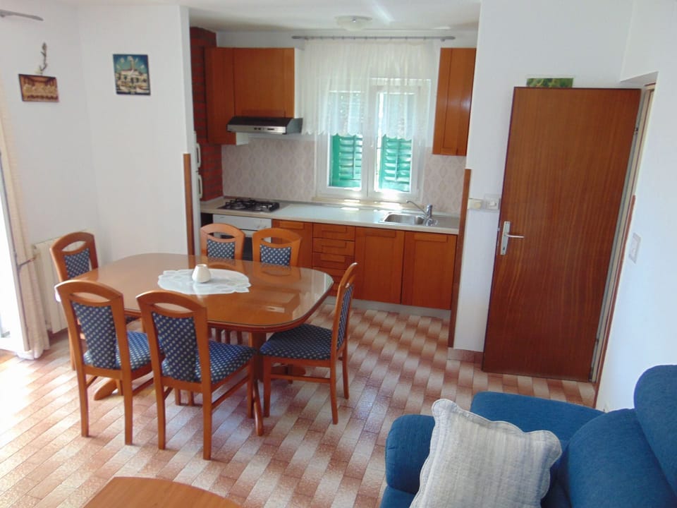Apartment (A1) | Private kitchen | Fridge, oven, stovetop, dishwasher