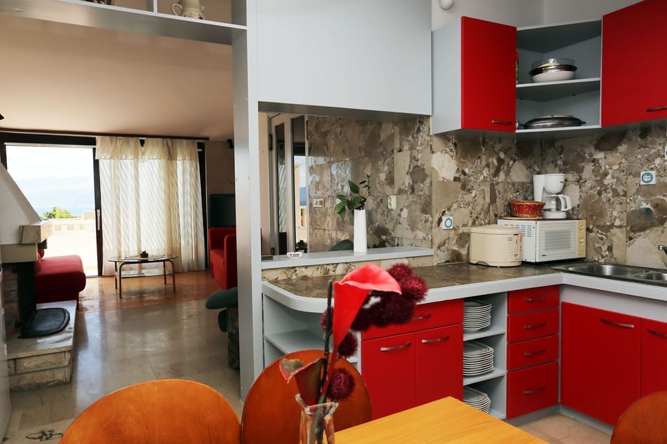 Apartment (A1) | Private kitchen | Fridge, microwave, oven, dishwasher