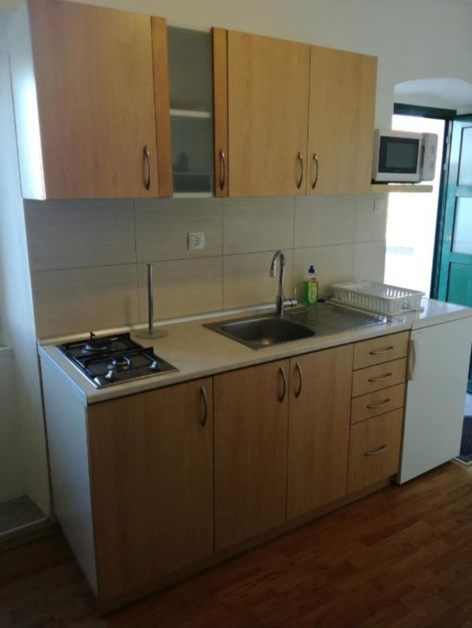 Apartment (A1) | Private kitchen | Fridge, microwave, stovetop, espresso maker