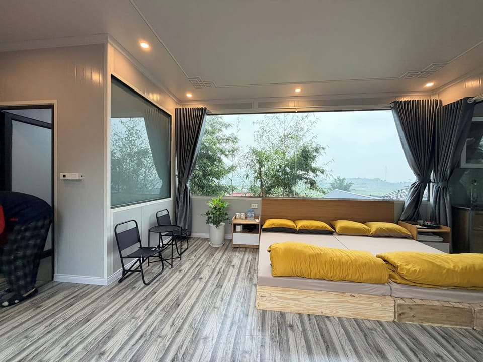 Family Quadruple Room, Garden View | Soundproofing, free WiFi, bed sheets