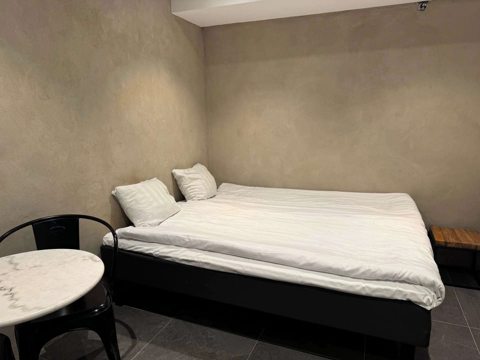 There is a 160 cm bed for two people, with crisp & fresh linen.
