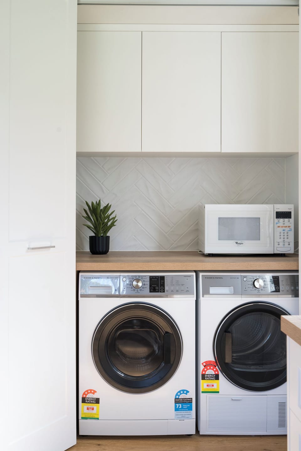 Euro laundry with washer and dryer
