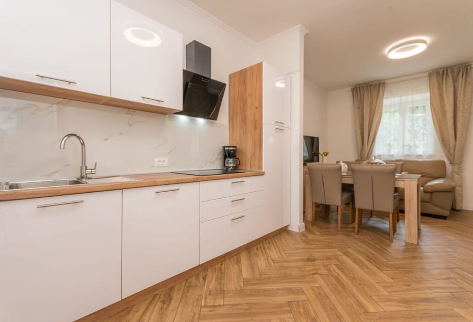 Apartment (A1) | Private kitchen | Fridge, stovetop, espresso maker, cookware/dishes/utensils