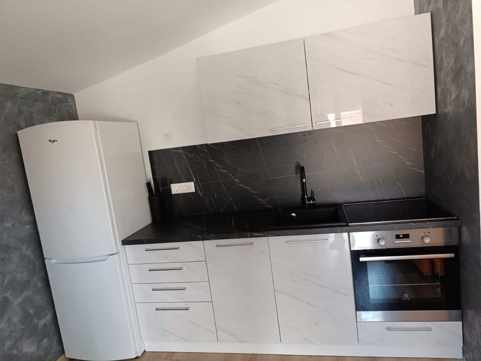 Apartment (A1) | Private kitchen | Fridge, oven, stovetop, dishwasher