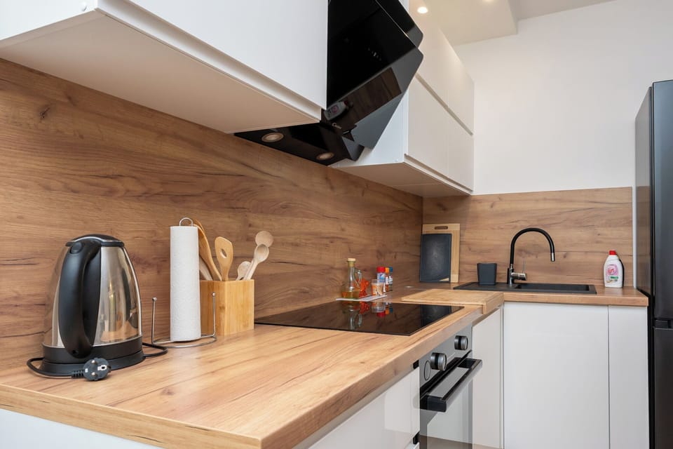 Apartment (A1) | Private kitchen | Fridge, oven, stovetop, dishwasher
