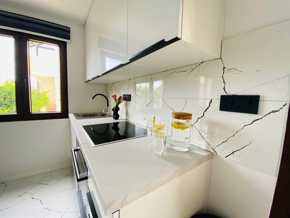 Apartment (A1) | Private kitchen | Fridge, oven, stovetop, espresso maker