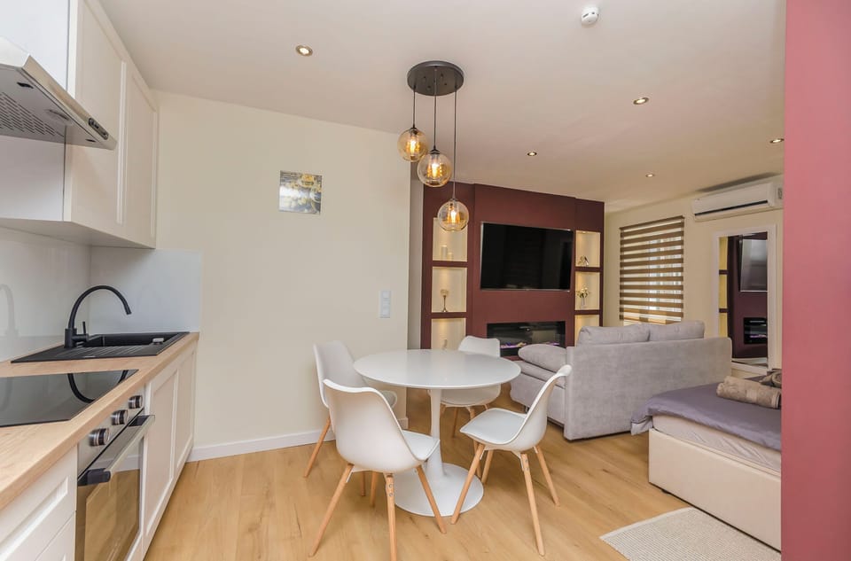 Studio (A1) | Private kitchen | Fridge, oven, stovetop, dishwasher