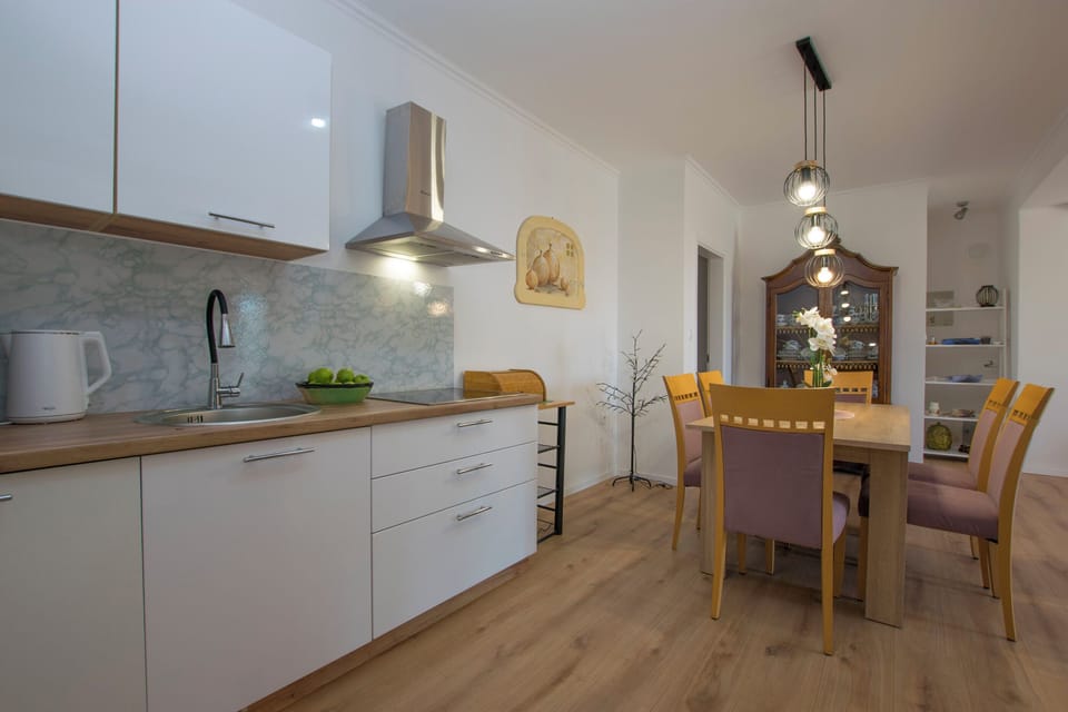 Apartment (A1) | Private kitchen | Fridge, oven, stovetop, dishwasher