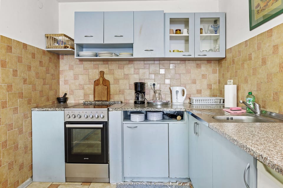 Apartment (A1) | Private kitchen | Fridge, oven, stovetop, espresso maker