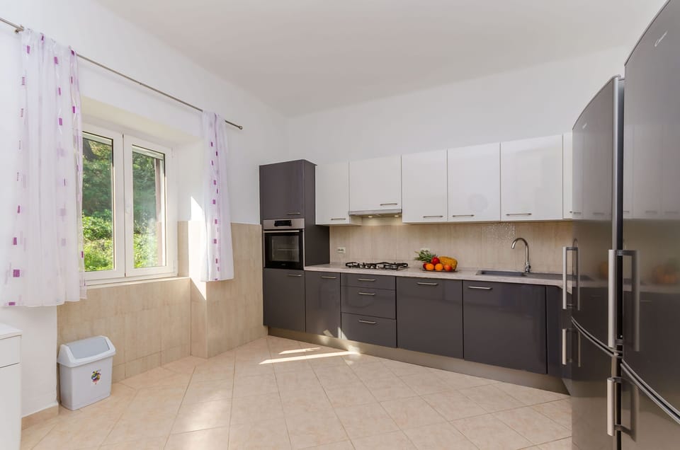 Apartment (A1) | Private kitchen | Espresso maker, fridge, oven, stovetop