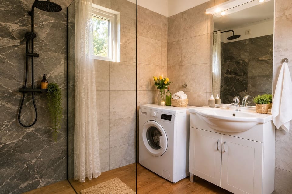 House | Bathroom | Shower, soap, toilet paper